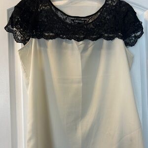 Express Black Lace Top